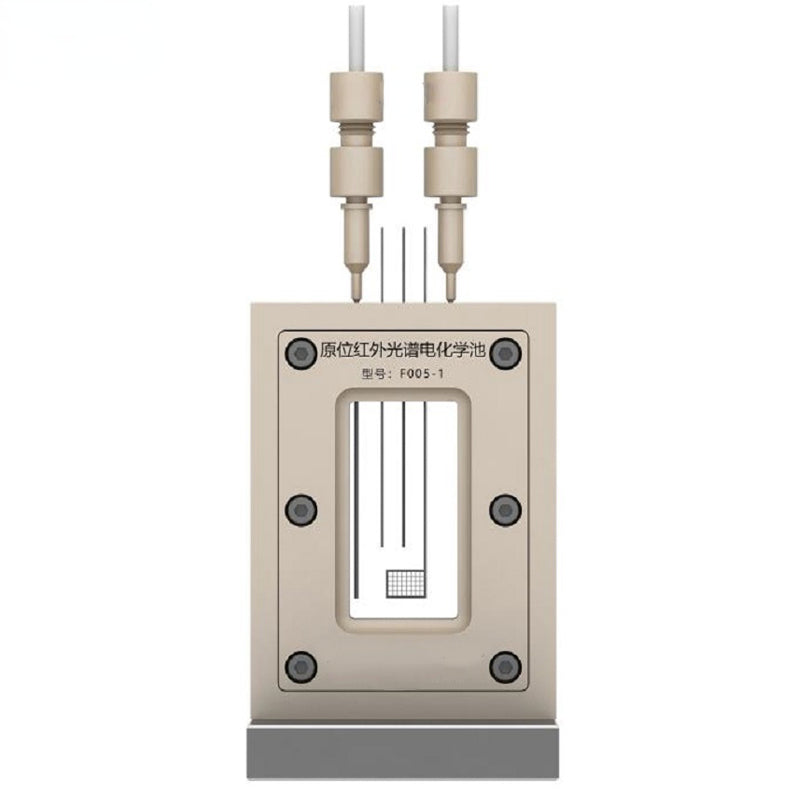 In situ infrared spectroscopy electrochemical cell transmission