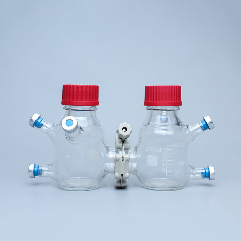 Hoop Three-Type Anaerobic Reactor Mfc Microbial Reactor Anaerobic Culture Jar Anaerobic Cell Bottle Anaerobic Tank Can Clamp Proton Membrane Ion Charged Membranes Standard Sample Bottle