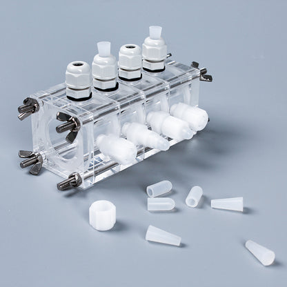 14ml Multi-Connected Microbial Reactor Can Be Connected with Circulating Water Reactor Microbial Reactor Organic Glass Reactor MFC Reactor Sludge Fermentation Filtration Reactor