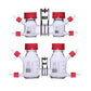 Glass Microbial Fuel Reactor MFC Clamp Proton Charged Membranes Electrolytic Cell Chemical Reactor Cathode Anode Double Chamber Microbial Fuel Cell Box Laboratory